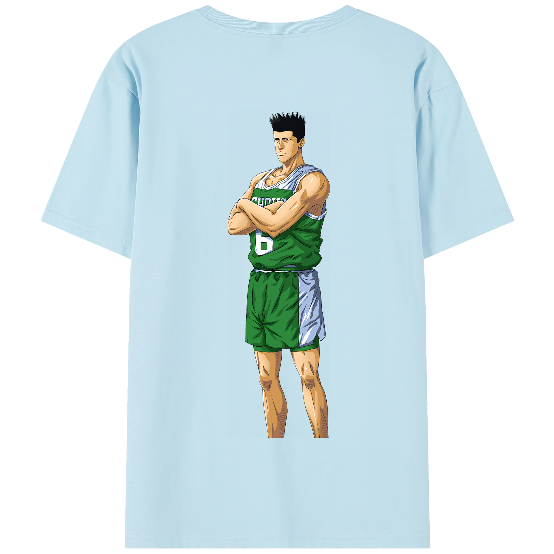 SLAM DUNK／スラムダンク 綿100％半袖Tシャツ（背面プリント）